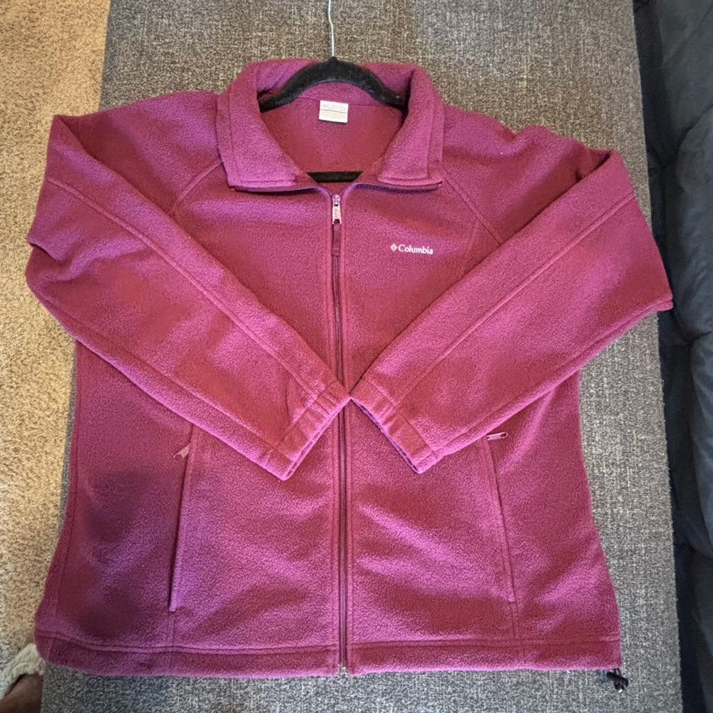 Columbia Women's Maroon Fleece Jacket